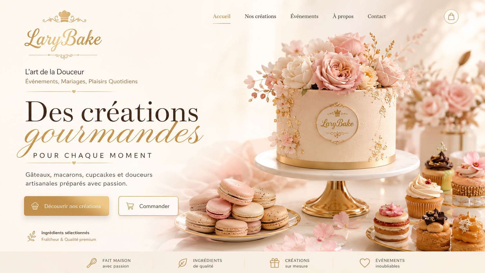 Créations gourmandes LaryBake